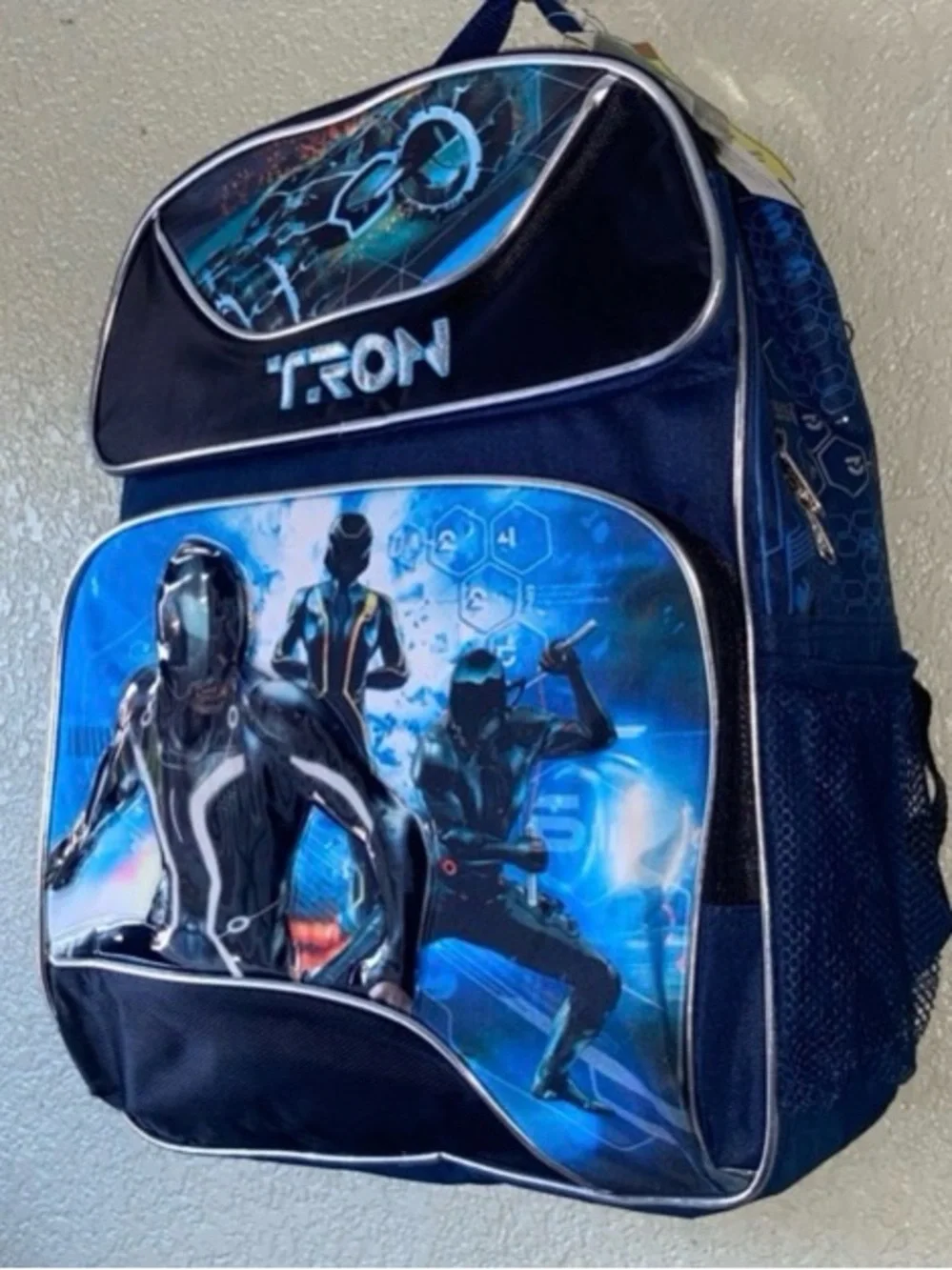 Disney -TRON- Large Reinforced School Backpack 16”Hx 12”Wx 6”D